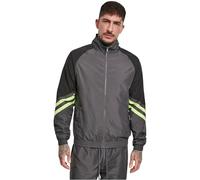 Urban Classics Men's Sport-jacke Block Sport Track Jacket Cardigan sweater, Black, M UK