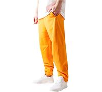Urban Classics Men's Sweatpants Drawstring Joggers Sport Trousers with Elastic Waist Tracksuit Trousers Elasticated Zipped An, Orange, S UK