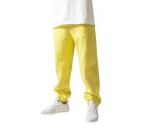 Urban Classics Men's Sweatpants Drawstring Joggers Sport Trousers with Elastic Waist Tracksuit Trousers Elasticated Zipped An, Yellow, XS
