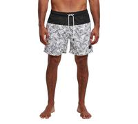 Urban Classics Men's Tb3963-low Block Swim Shorts Trunks, Jungle Pattern/Black, S