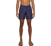 Urban Classics Men's Pattern Swim Shorts, Multicoloured (Flamingo 01696), L
