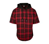 Urban Classics Men's T Hooded Short Sleeve Kapuzen-Shirt, Black, M