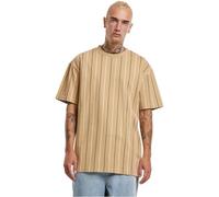 Urban Classics Men's Tb7311-printed Pinstripe Tee T-Shirt, Union Beige/White/Black, XL