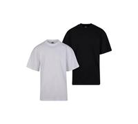 Urban Classics Men's Tall Tee 2-Pack T-Shirt, White+Black, 5XL