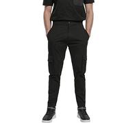 Urban Classics Men's Tapered Pants Cargo Hose Trouser, Black, 30