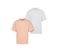 Urban Classics Mens Tb006a-tall Tee 2-Pack T-Shirt, Softapricot + White, S UK