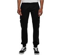 Urban Classics Men's Tb1435-washed Cargo Twill Jogging Pants Trousers, Black, W44