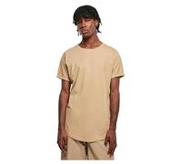 Urban Classics Men's Tb1561-Long Shaped Turnup Tee T-Shirt, Union Beige, M