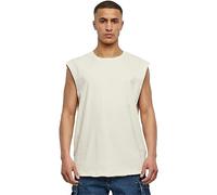 Urban Classics Men's Tb1562-Open Edge Sleeveless Tee T-Shirt, Whitesand, M