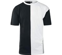 Urban Classics Men's Oversize Harlequin Tee T-Shirt, Black/White, XL