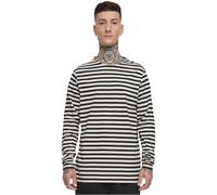 Urban Classics Men's Tb3801-regular Stripe Ls T-Shirt, Whitesand/Black, L