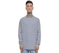Urban Classics Men's Tb3801-regular Stripe Ls T-Shirt, Whitesand/Vintage Blue, S