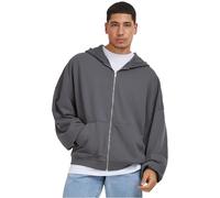 Urban Classics - Organic 90's Zip Darkshadow - Zipper - grey - XL - 65% Cotton, 35% Polyester,Sweat XL