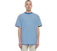 Urban Classics Men's Tb6642-regular Stripe Tee T-Shirt, White/Royal, L