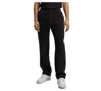 Urban Classics Men's Tb6771-jacquard Velvet Wide Sweatpants, Black, M