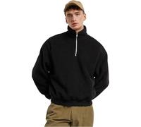 Urban Classics Oversized Teddy Half Zip Sweater Black M Man