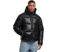 Urban Classics Men's Tb7585-shiny Puffer Jacket with Hood, Black, XXL