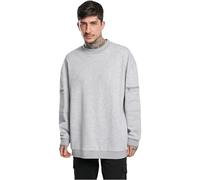 Urban Classics Men's Tb3675-training Terry Crew Sweatshirt, Grey Melange, S Große Größen