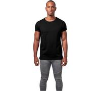 Urban Classics Men's Turnup tee T-Shirt, Black (Black 7), S Große Größen Extra Tall