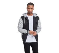 Urban Classics Mens Two Tone Zip Hoodie (XXL) (Black/Grey)