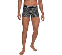 Urban Classics Men's Boxer Shorts, Pack of 3 Underwear, Branding AOP/Black/Charcoal, L
