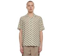 Urban Classics Men's Viscose AOP Resort Shirt, khakicheck, S