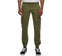 Urban Classics Men's Washed Cargo Twill Jogging Pants Trouser, olive, 32