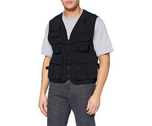 Urban Classics Men's Weste Men Tactical Vest Jacket Not Applicable, Black, Xx-Large