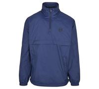 Urban Classics Men's Windbreaker Pull Over Jacket Stand Up Collar - - S Dark Blue