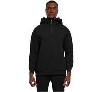 Urban Classics Men's Zipped High Neck Hoody Hooded Sweatshirt, Black, S