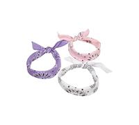 Urban Classics Multicolour Bandana, Pack of 3, Violet & White & Rose, One Size