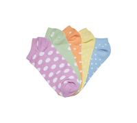 Urban Classics No Show Socks Dots 5-Pack Ladies Socks Sneaker Colorful Dotted