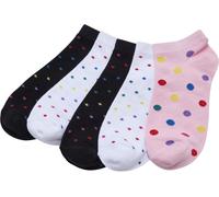 Urban Classics No Show Socks Rainbow Dots 5-Pack
