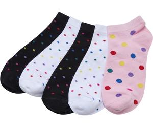 Urban Classics No Show Socks Rainbow Dots 5-Pack