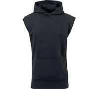Urban Classics Open Edge Sleeveless Hoodie Hooded sweater black XXL
