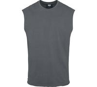Urban Classics Men's Sleeveless T-Shirt Workout Vest with Round Neckline and Rolled Hems, Loose Tank Top, 100% Jersey Cotton, Darkshadow, Size: XX-Large, XXL