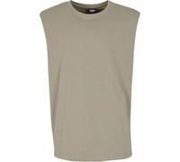 Urban Classics Open Edge Sleeveless Tee Vest olive S