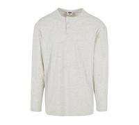 Long sleeve T-shirt Urban Classics Henley Oversized Gris L