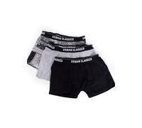 Urban Classics - Organic Pack Of 3 Bandana Grey/Grey/Black - Boxershorts - grey - S - 95% Cotton, 5% Elastane S