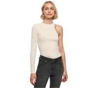 Urban Classics Women's Ladies Organic Stretch Asymmetric Body, Whitesand, XL