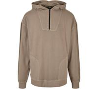 Urban Classics Overdyed Camp Hoody Pullover Sweater Half Zip Hood Oversize