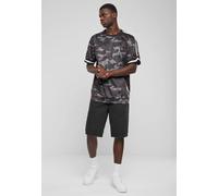 Urban Classics - Oversized Mesh Darkcamo - T-Shirt - camouflage - L - 100% Polyester,Mesh L