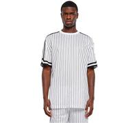 Urban Classics Oversized Striped Mesh Short Sleeve T-shirt