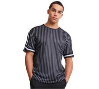 Urban Classics Oversized Striped Mesh Short Sleeve T-shirt