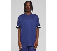 Urban Classics - Oversized Stripes Mesh Darkblue - T-Shirt - blue - XL - 100% Polyester XL