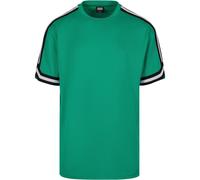 Urban Classics Oversized Stripes Mesh Short Sleeve T-shirt Green M Men