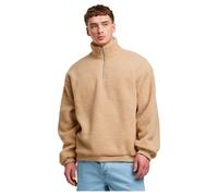 Urban Classics Oversized Teddy Half Zip Sweater