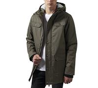 Urban Classics Men's Heavy Cotton Parka Jacket, Olive, S