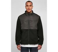 Urban Classics Patched Sherpa Jacket Men Jacket Sherpa fluffy Loose Fit