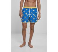 Swim shorts Urban Classics pattern retro (grandes tailles) Bleu 3XL